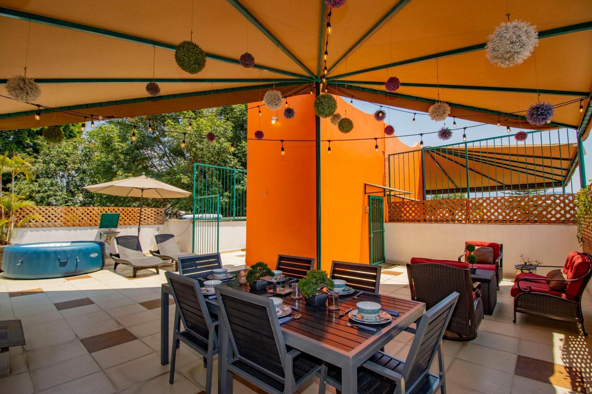 New! Bamboo Rooftop Villa Cuernavaca Exteriör bild